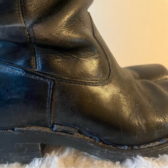 Dayton Vintage Black Motorcycle Boots main image 3